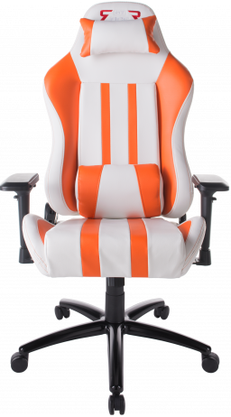 11Геймерское кресло GT Racer X-2608 White/Orange